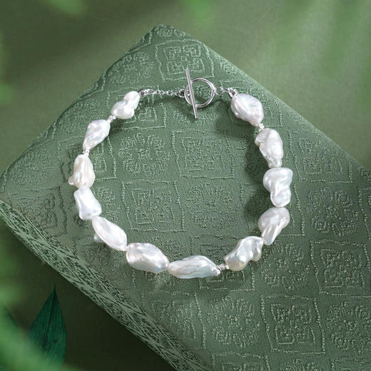 子佩集【心海涟漪】银S925珍珠惜王妃手链【QJSL009】巴洛克2602 商品图0