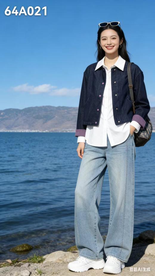 64A021春上新 休闲款牛仔外套 商品图2