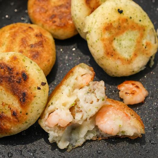 【斌哥优选】鳕鱼海苔鲜虾饼。每个都有虾仁，真材实料的鲜香嫩滑。饼身是鳕鱼肉，外层撒了海苔沫，味道真的好 商品图2