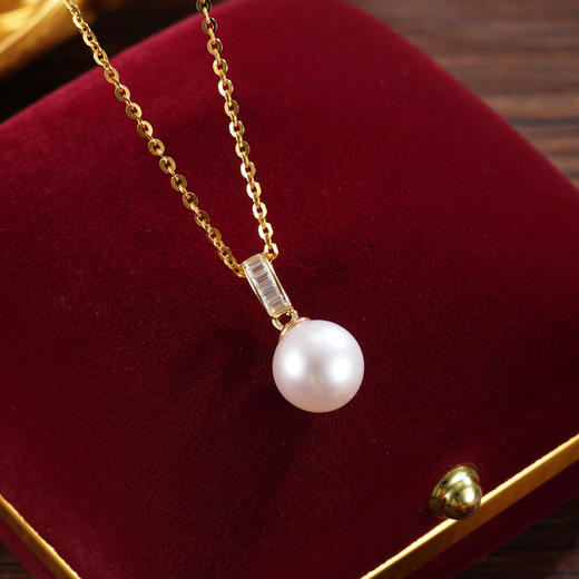 子佩集【时光之轮】银S925珍珠惜王妃套链项链【P3064】镀金椭圆扣2602 商品图0