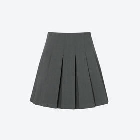 【商场同款】诗凡黎学院A字百褶裙2025夏新款显瘦短裙女3G4241251