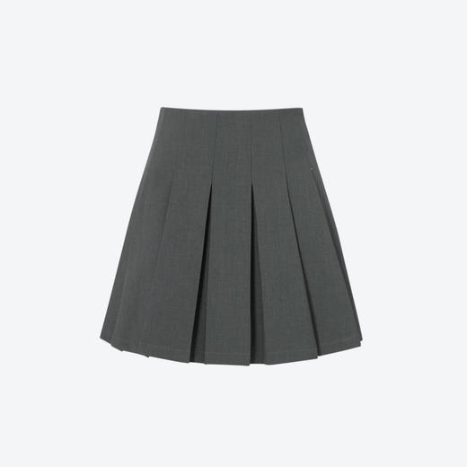 【商场同款】诗凡黎学院A字百褶裙2025夏新款显瘦短裙女3G4241251 商品图0