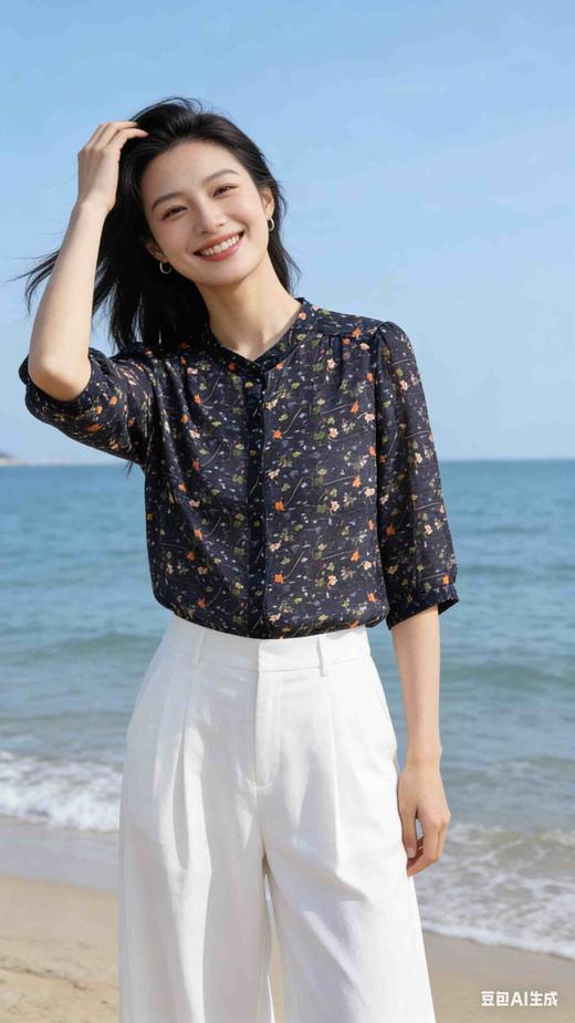 641506时尚气质碎花小衫 商品图7