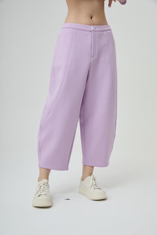 水淼2026春新品爆款半松紧腰围挺阔花苞裤2258 商品图2