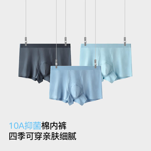内茵男士棉内裤|一体剪裁无侧缝线，高弹加宽腰带，久穿不勒 商品图0