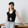 【商场同款】诗凡黎黑色U领针织背心2025夏新款坎肩上衣3G4230652 商品缩略图2