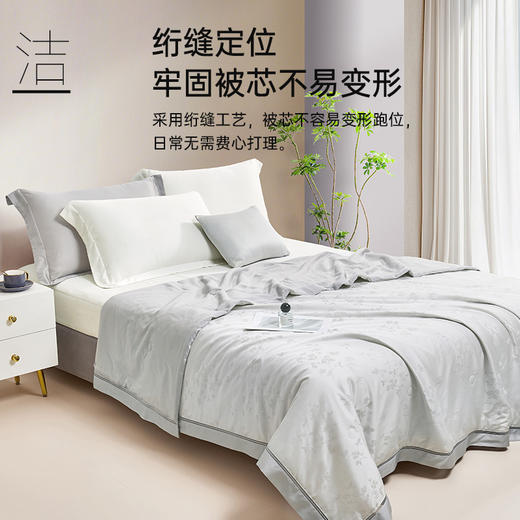 蚕蛹蛋白天丝夏被(灰色) 商品图4