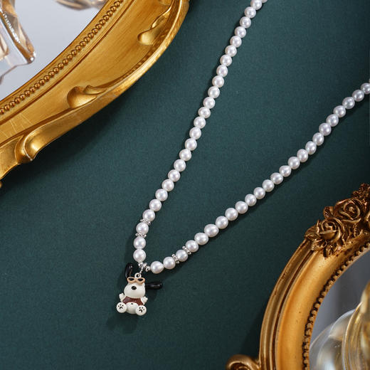 子佩集【欢乐小狗】珍珠惜王妃项链【XXXL038】迪斯尼眼睛狗2602 商品图2