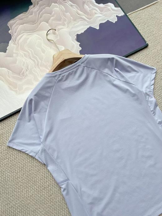 F033150春夏季新款日常搭配运动休闲马卡龙色系立体亲肤拼接剪裁户外T恤 商品图7