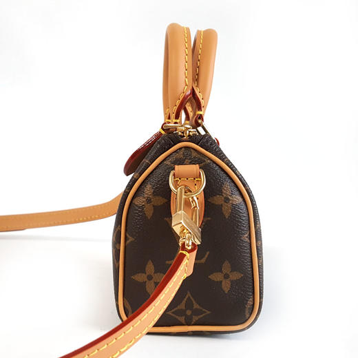 【闲置未使用】LV路易威登M81085老花可调节肩带speedy nano单肩斜挎包女士300326AK20 商品图4