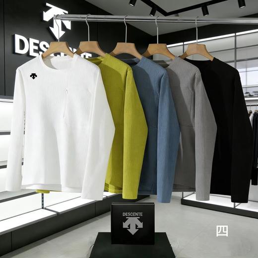 F0331125冰感针织卫衣轻户外徒步男女同款华夫格长袖T恤 商品图0