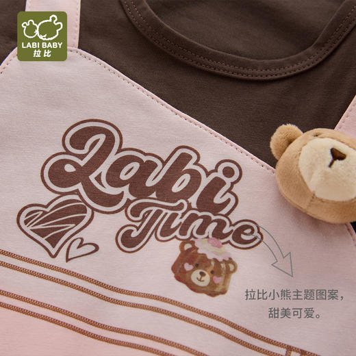 拉比童衣夏拉比熊背带连体衣j6LZBC103911 商品图1
