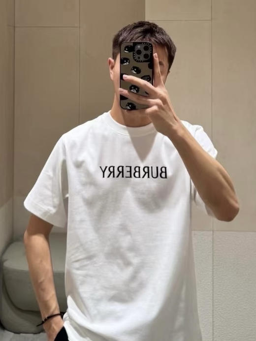 巴黎世家 26SS字母标识印花T恤 男女同款 白色（DY） 商品图4