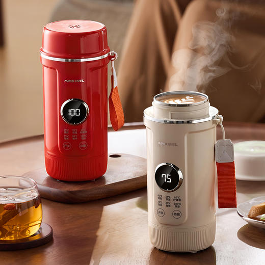 【烧水保温二合一】安本素便携电热水壶APIX-MC04 烧水5分钟保温12小时 6档调温 304/316不锈钢内胆 LED实时显温 容量650ml 无电池高铁飞机随身带 商品图10