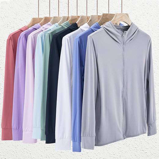 凉感冰丝轻量防晒衣女夏季户外轻薄防晒外套透气防紫外线防晒服男 商品图0