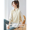 假两件针织拼接衬衫，春季衬衣高级感宽松减龄长袖上衣CC26051 商品缩略图2