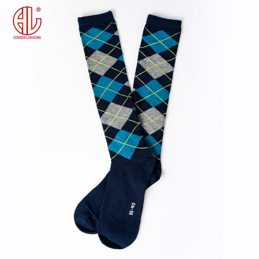 菱形格纹长袜-1208002 商品图0