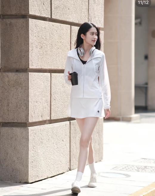 F033160春夏季新款吸湿快干运动梭织与针织相拼接女士短裙 商品图6