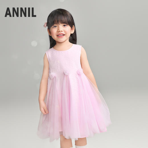 【实体店同款】女童无袖连衣裙夏季新款安奈儿童装XG623120 商品图0