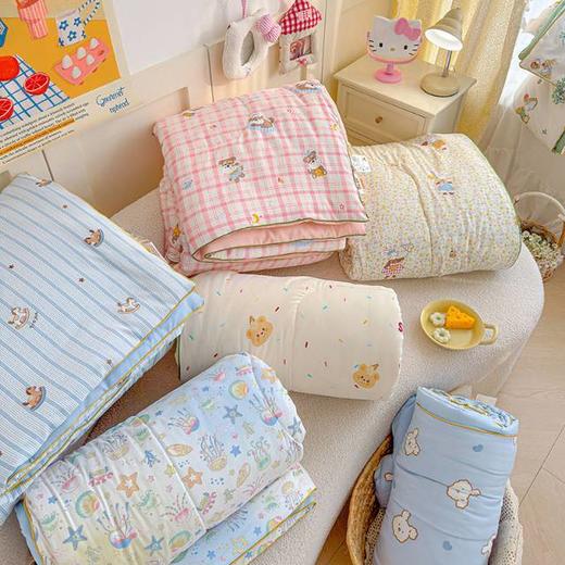 【小来】出口韩国双层皱皱纱春夏被 全棉可机洗水洗裸睡床品 春夏空调被 商品图1