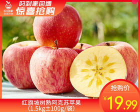 红旗坡树熟阿克苏苹果（1.5kg±100g/袋 ）