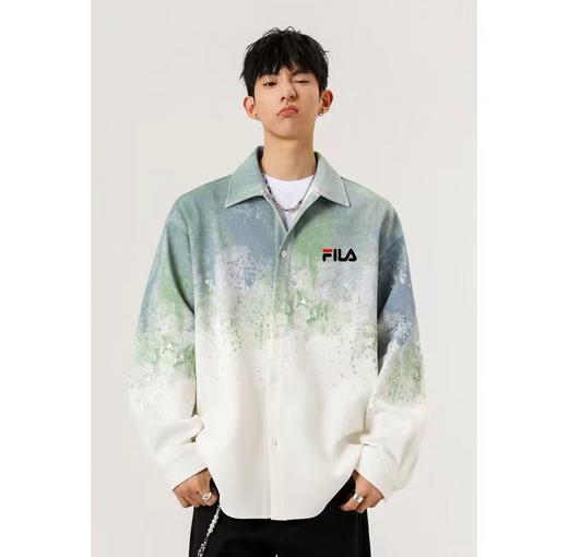 F033197春季新款情侣款简约休闲百搭运动长袖衬衫夹克外套 商品图1