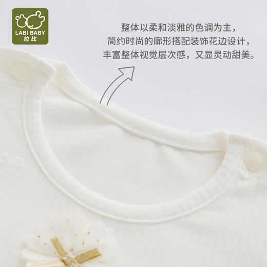 拉比童衣夏绮遇肩开连体衣j6LZBC103710 商品图5