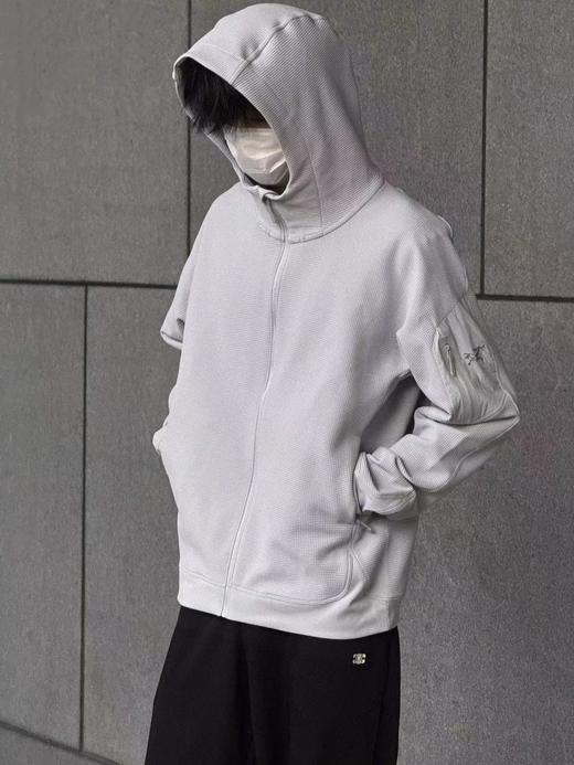 F033145春季新款连帽开衫外套情侣款刺绣logo透气保暖舒适简约长袖夹克 商品图8