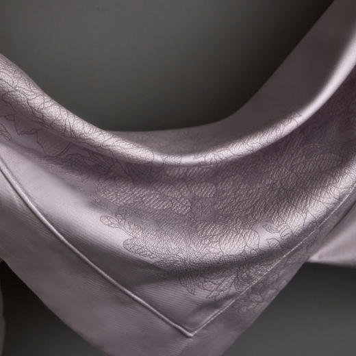 色织棉麻轻奢四件套-紫烟花缕 商品图4