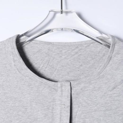 SDSA男装2026新款高贵轻奢简约慵懒风半纽扣短袖T恤百搭时尚上衣 商品图1