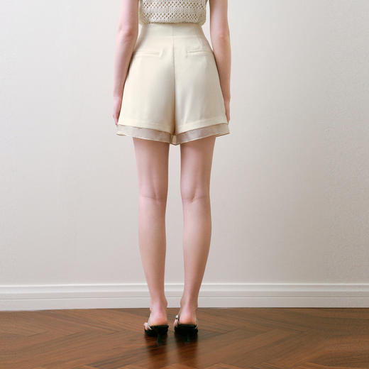 【商场同款】诗凡黎双层设计感短裤25夏新款显瘦休闲裤3G5250661 商品图4