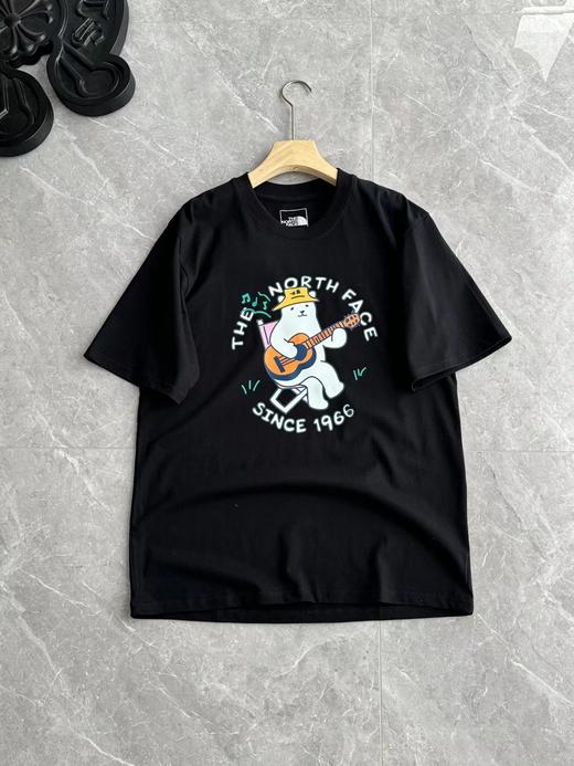 F0331110春夏新款亲肤透气时尚百搭情侣款户外吉他熊短袖T恤 商品图11