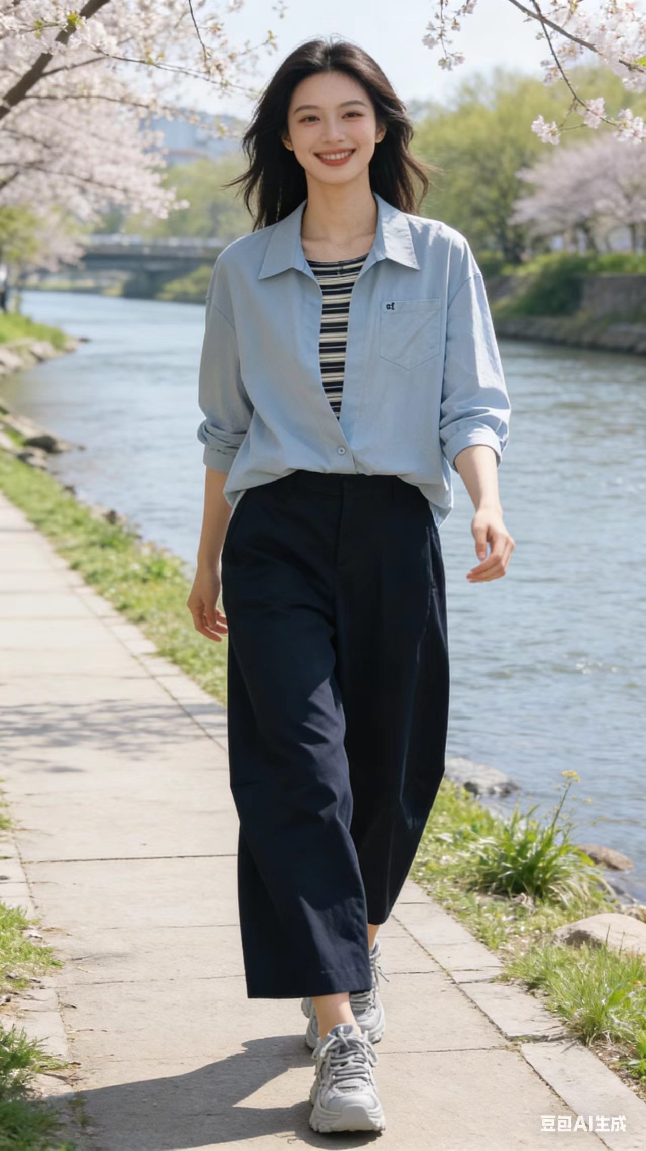 647038时尚假两件款衬衫 前短后长款