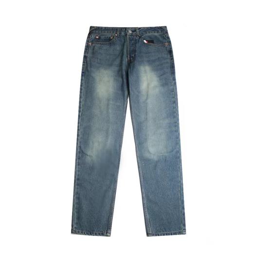 F033101早春新款时尚百搭亲肤柔软水洗赤耳窄脚牛仔裤长裤 商品图1