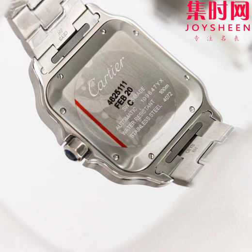 GF卡地亚山度士系列 山度士大号 钢带款 间蓝方形男士腕表 绝对是绕不开的经典 表径39.8mm 商品图7