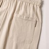 F033128夏季棉麻裤松紧腰柔软透气男士修身直筒纯色简约休闲亚麻长裤 商品缩略图8