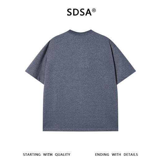 SDSA男装2026新款高贵轻奢潮牌简约裁剪圆领短袖T恤百搭时尚上衣 商品图4