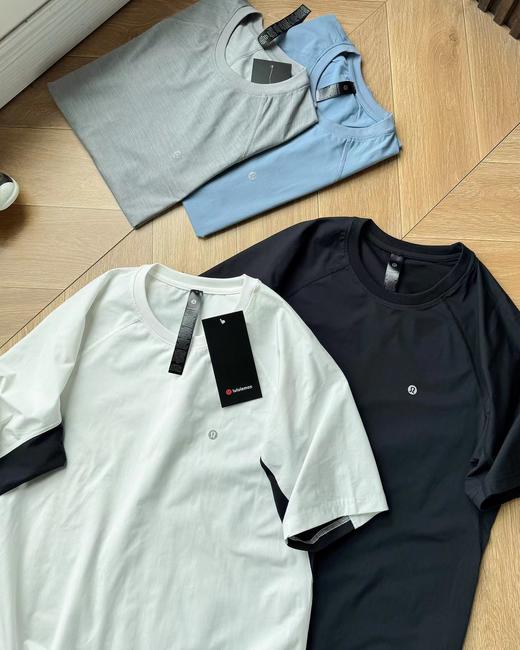 F0331117轻量化男士四色速干亲肤舒适拼色圆领短袖T恤 商品图7