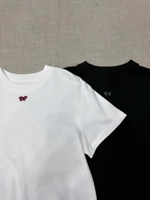 F033172春夏新款时尚简约休闲百搭基础款棉质正肩圆领T恤 商品图1