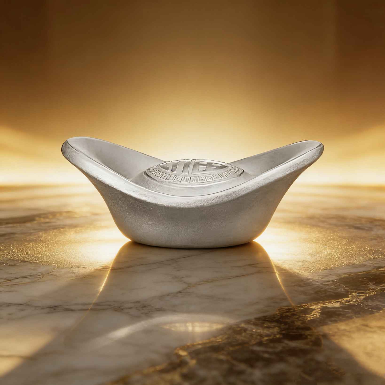 预定！官银福字元宝，实心9999纯银！带鉴定证书！