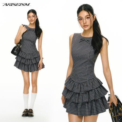 Ariseism 3月23日 19点50分 新品上新 格纹staycation连衣裙 商品图0