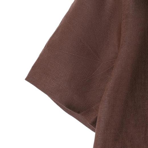 SDSA男装2026新款轻奢日系简约纯色亚麻短袖衬衫百搭透气舒适上衣 商品图2