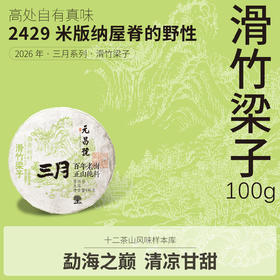 【元昌号】2026年三月系列头春大树滑竹梁子100g生饼