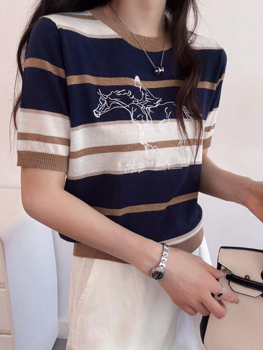 气质赛马亚麻上衣 商品图2