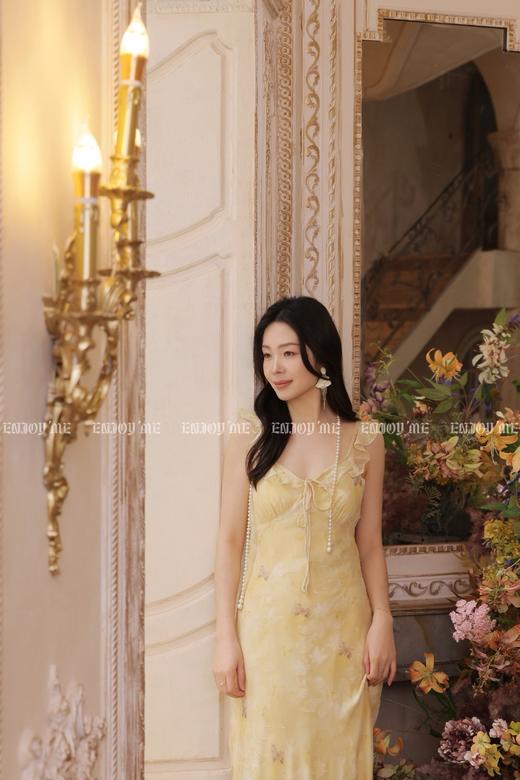 【门店同款】ENJOY夏季黄栀波点长裙 170696240 商品图14