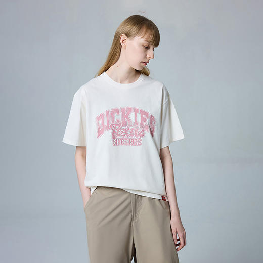 Dickieslogo字母印花纯棉短袖t恤简约休闲宽松男女同款情侣半袖 DK0A88E3 商品图4