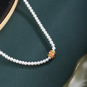 子佩集【‌韶光启运‌】银S925珍珠惜王妃耳钉【ZZXL054】镀金小环2602