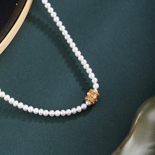 子佩集【‌韶光启运‌】银S925珍珠惜王妃耳钉【ZZXL054】镀金小环2602 商品图0