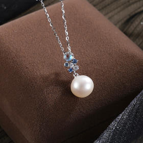 子佩集【炫彩人生】银S925珍珠惜王妃套链项链【W6487】双色月光2602