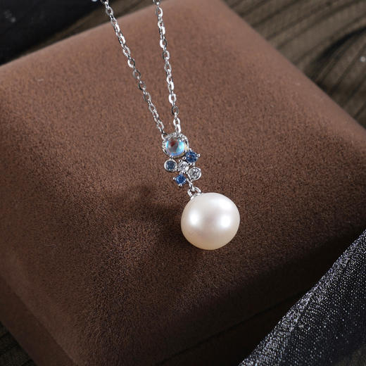 子佩集【炫彩人生】银S925珍珠惜王妃套链项链【W6487】双色月光2602 商品图0